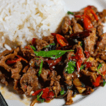 Thai basil beef kapow