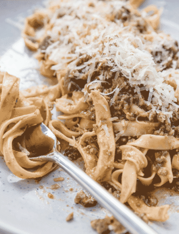 white bolognese